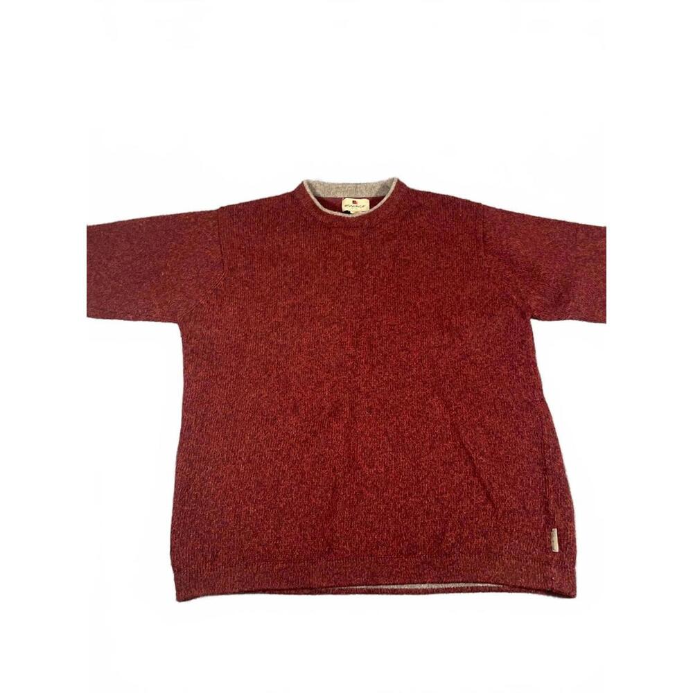 Woolrich Wool Blend Dark Mullberry Heather Men's Large Sweater